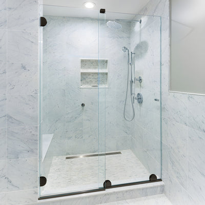 CRL Oil Rubbed Bronze Essence® Series Basic Sliding Door Kit