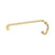 CRL Unlacquered Brass 6" Pull Handle and 18" Towel Bar BM Series Combination With Metal Washers