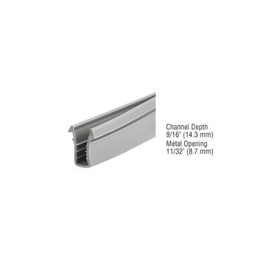 CRL Glazing Vinyl 9/16" Channel Depth 11/32" Metal Opening -1000' Roll