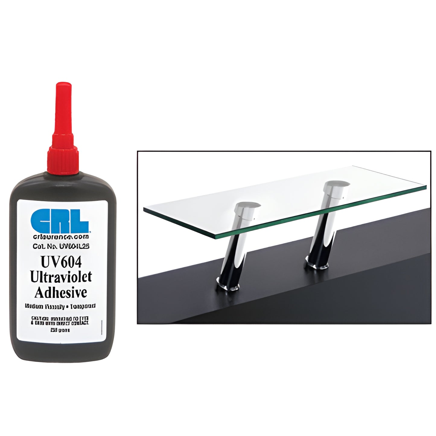 CRL UV604L Medium Viscosity UV/Visible Cure Adhesive 250g