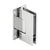CRL Polished Chrome Vienna 037 Series Wall Mount Full Back Plate Hinge