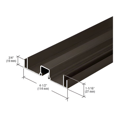 CRL-U.S. Aluminum Female Expansion Mullion, Bronze Black Anodized- 24'-2"