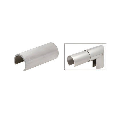 CRL Aluminum 1.9" Connector Sleeve for Cap Railing, Cap Rail Corner, and Hand Railing