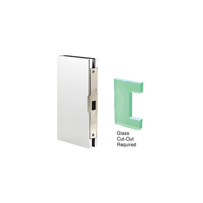 CRL Satin Anodized 4" x 10" Center Lock Glass Keeper