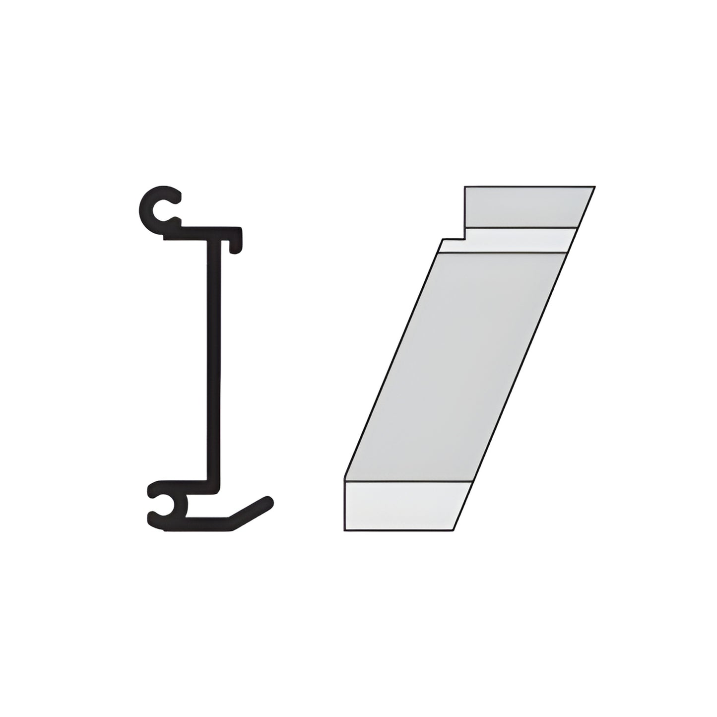 CRL-U.S. Aluminum Right-Hand 135° Inside Corner Anchor Clip 4-Pack