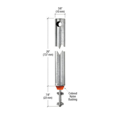 CRL 29" Tubular Spiral Tilt Window Balance Red Bushing
