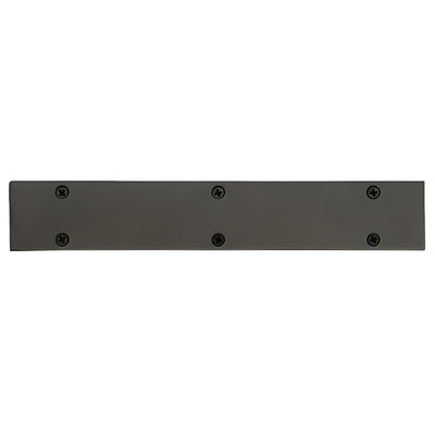 Rectangular Tube End Cap Black Bronze Anodize Finish