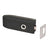 CRL Matte Black Glass Mounted Passage Latch
