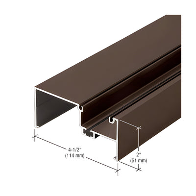 CRL-U.S. Aluminum Open Back Vertical Mullion, Thermally Improved, Bronze Black Anodized - 24'-2"