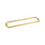 CRL Unlacquered Brass 18" BM Series Back-to-Back Tubular Towel Bars with Metal Washers