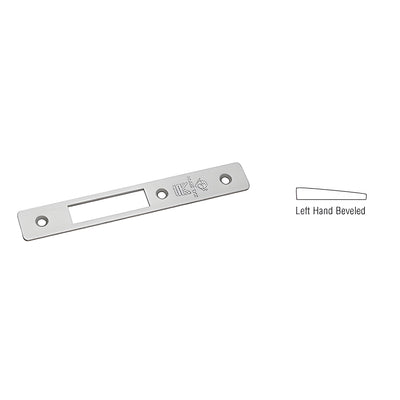 CRL Aluminum Left Hand Beveled Faceplate for MS1853H Series Hook Throw Deadlocks