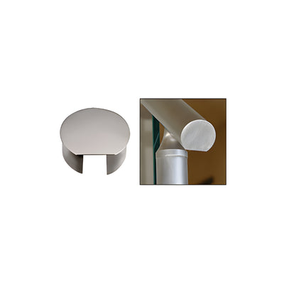 CRL Brushed Stainless 1.66" CRS Top Rail End Cap