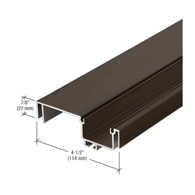 CRL-U.S. Aluminum Female Expansion Mullion - 24'-2", Dark Bronze/Black Anodized Class 1