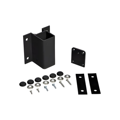CRL Matte Black 180 Degree Center/End Fascia Mount Bracket