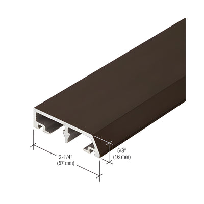 CRL-U.S. Aluminum Horizontal Face Cap, Dark Bronze/Black Anodized Class 1 - 24'-2"