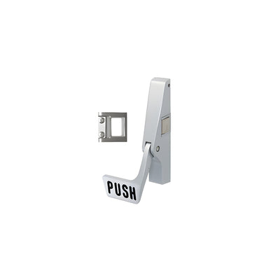 CRL Satin Aluminum Jackson® 10 Series with "S" Strike Right Hand Reverse Bevel Paddle Rim Panic Exit Device