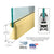 CRL Polished Brass 1/2" Glass 4" Tapered Door Rail Without Lock - Custom Length