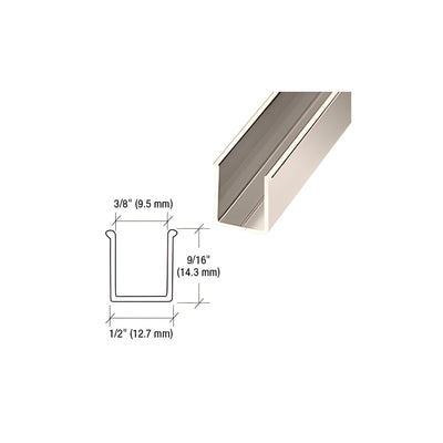 CRL Polished Nickel 72" Snap-In Filler Insert for Shower Door Header