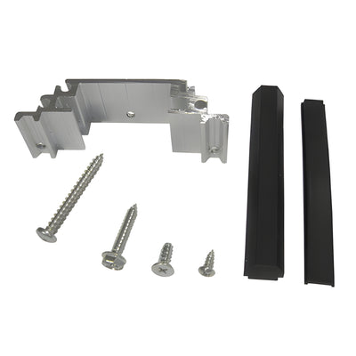 CRL-U.S. Aluminum Series 400 and 450 Transom Frame Header Clip With Screws for Surface Mount Door Closer