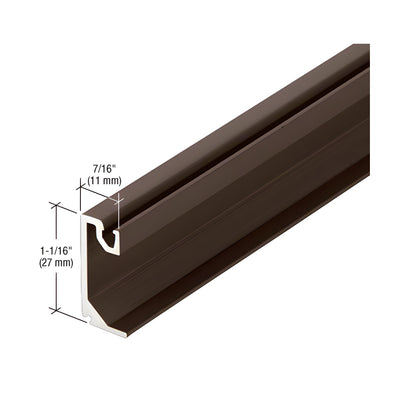 CRL-U.S. Aluminum Exterior Glass Stop, Bronze Black Anodized - 24'-2"