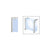CRL Polished Stainless Contemporary 206 Series 1-1/2" Tubing Glass On Top, Front, and One or Both Ends Sneeze Guards