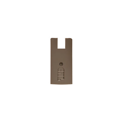 CRL Black Bronze Anodized End Cap for 4" Square Wedge-Lock® Door Rail