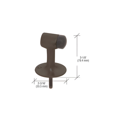CRL Dark Bronze Floor Mounted Heavy-Duty Door Stop