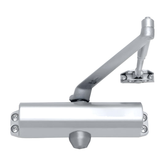 CRL Aluminum Surface-Mount Door Closer, ANSI Grade 1, Size 2
