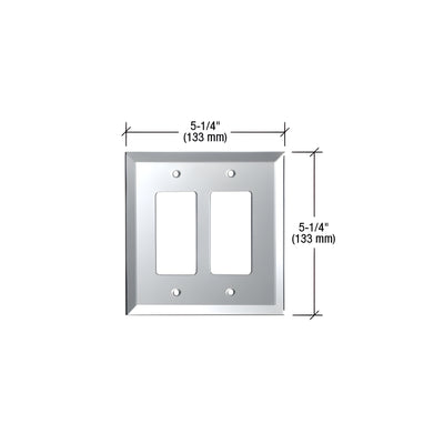 CRL Clear Double Designer Glass Mirror Plate