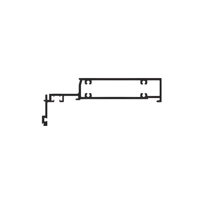 CRL-U.S. Aluminum Horizontal for 6" Structural Silicone Glazed Systems, Dark Bronze Anodic- 24'-2"