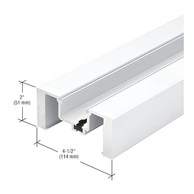 CRL-U.S. Aluminum White KYNAR® Paint Heavy-Duty Vertical Mullion, Thermally Improved - 14'-6"