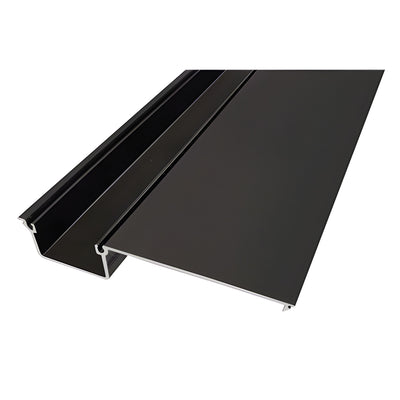 CRL-U.S. Aluminum Deep Pocket Insert for Door Jamb/Vertical Mullion, Bronze Black Anodized - 24'-2"