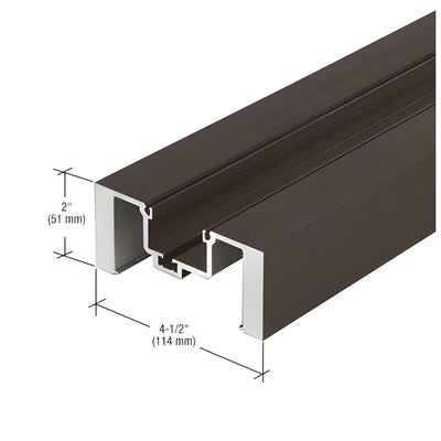 CRL-U.S. Aluminum Bronze Black Anodized Heavy-Duty Vertical Mullion - 14'-6"