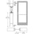 CRL-U.S. Aluminum Clear Anodized Custom Single Series 400 Medium Stile Offset Pivot Entrance Door for Overhead Concealed Door Closer