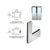 CRL 3" Polished Stainless Narrow Stile Clad Full Framed Door