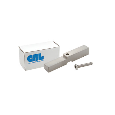 CRL Brushed Nickel Adapter Block for Prima, Shell and Rondo Hinges