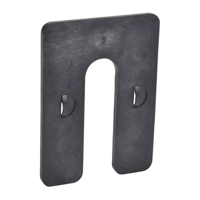 CRL Black 1/4" x 4" Plastic Interlocking Horseshoe Shims