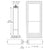 CRL-U.S. Aluminum White KYNAR® Paint Custom Single Series 550 Wide Stile Center Pivot Entrance Door for Overhead Concealed Door Closer