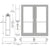 CRL-U.S. Aluminum Clear Anodized Custom Pair Series 550 Wide Stile Geared Hinge Entrance Doors for Overhead Concealed Door Closers