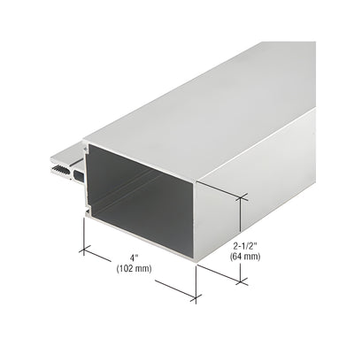 CRL-U.S. Aluminum Clear Anodized 4" Vertical/Horizontal Mullion - 24'-2"