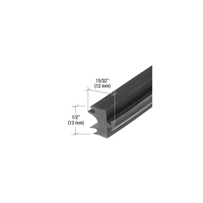 CRL-U.S. Aluminum Black 15/32" EPDM Curtainwall Exterior Gasket - 250'