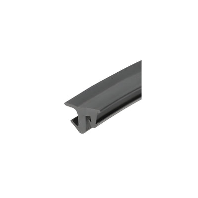CRL-U.S. Aluminum Gray 487 Series Silicone Glazing Gasket for 1/4" Glass - 500'