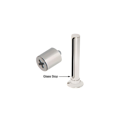 CRL Brushed Stainless 3/8" Glass Stop