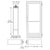 CRL-U.S. Aluminum White KYNAR® Paint Custom Size Single Series 550 Wide Stile Butt Hinge Entrance Door for Surface Mount Door Closer