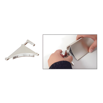 CRL Brite Anodized End Cap for 1/4" Aluminum Shelving Extrusion