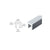 CRL-Blumcraft® Mill Aluminum 324 Series 1-3/8" x 1-3/8" Extruded Aluminum Cap Rail