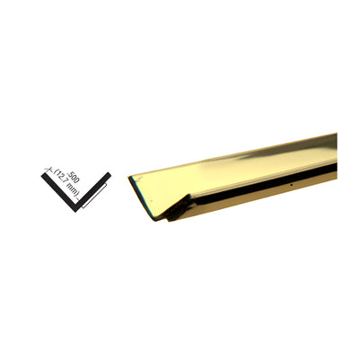 CRL Brass Plastic 1/2" Reflective Inside Angle