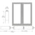 CRL-U.S. Aluminum Clear Anodized Custom Size Blank Pair 550 Wide Offset Stile Entrance Doors - No Prep