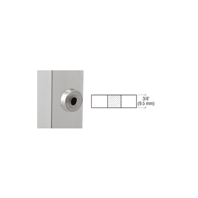 CRL Mill Stainless Flat Post Adaptor