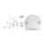 CRL Silver Metallic 300 Series Decorative End Cap